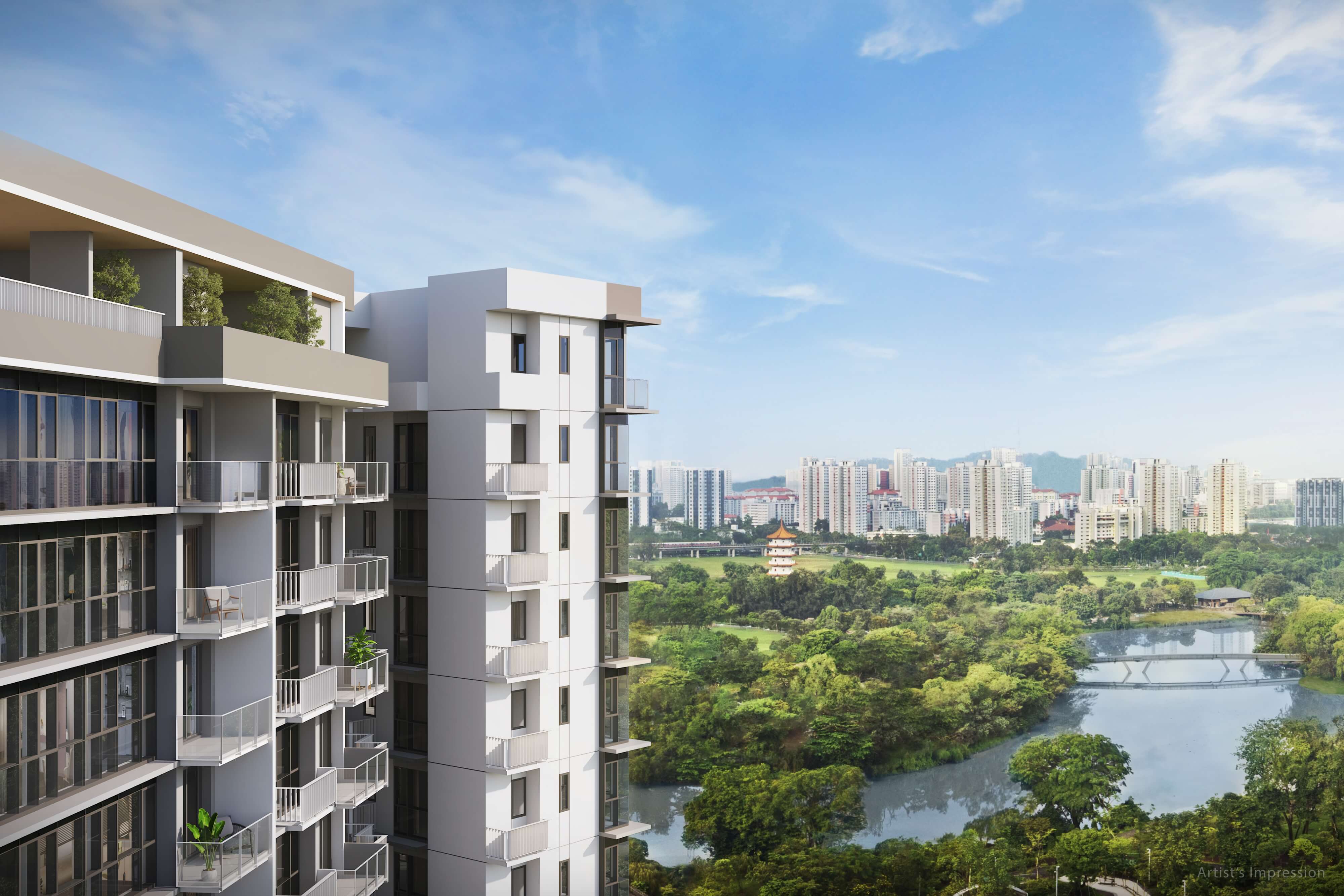The LakeGarden Residences Overlooking Chinese Gardens